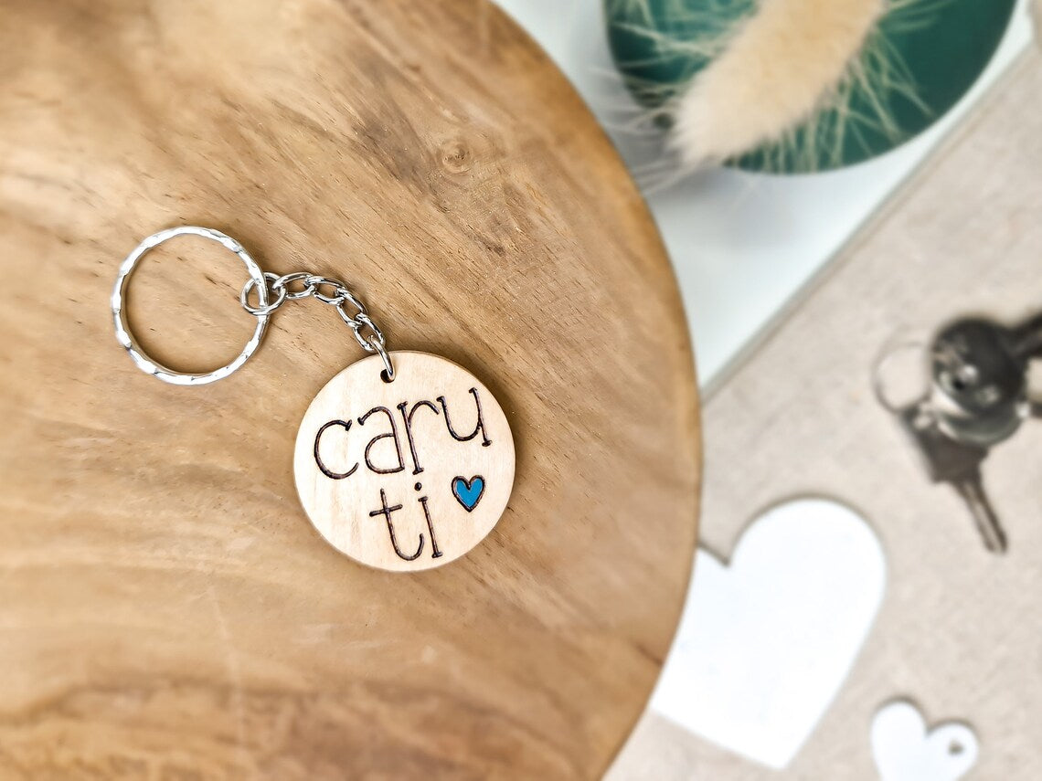 Welsh 'Caru Ti' Love You Keyring