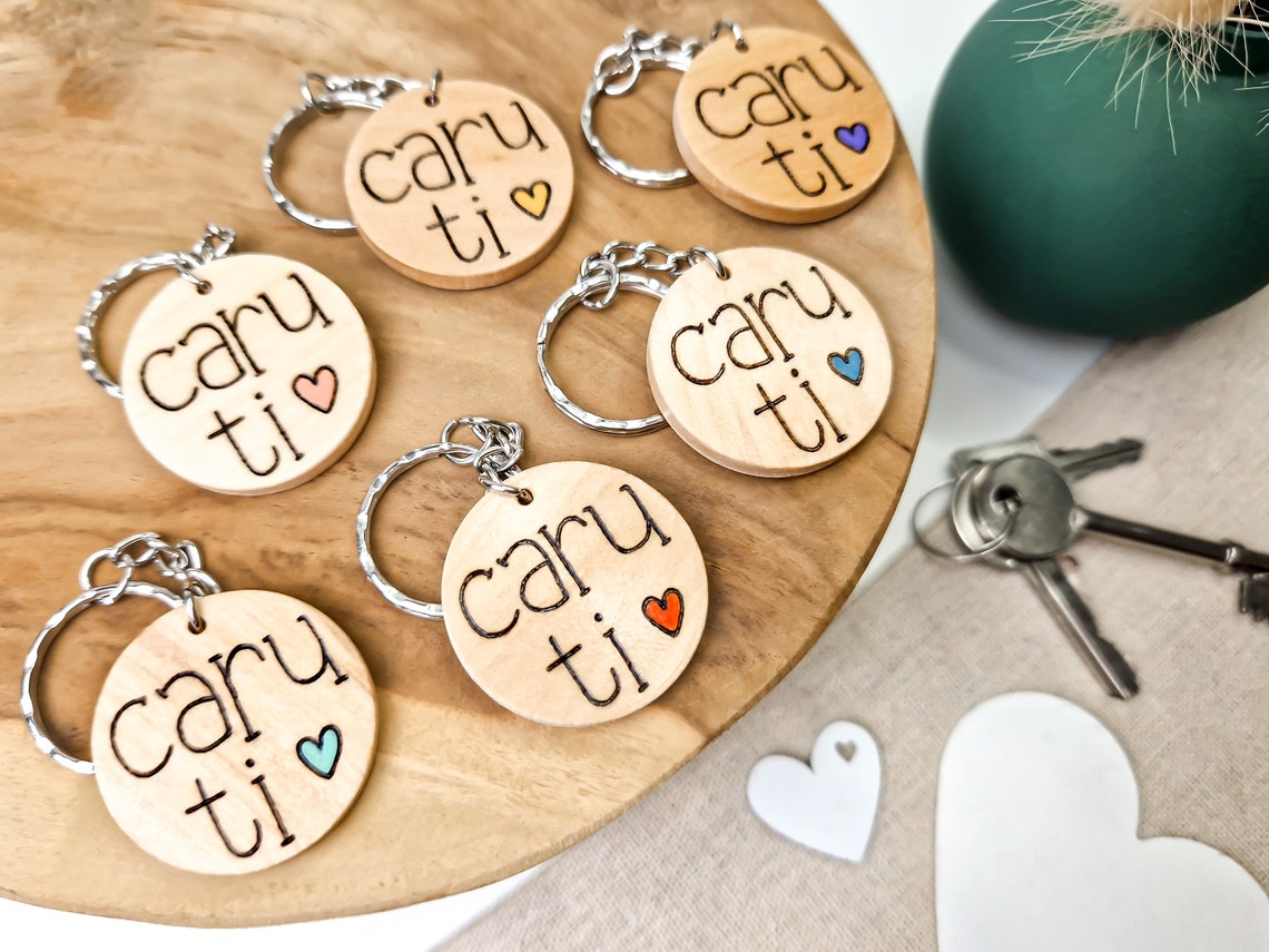Welsh 'Caru Ti' Love You Keyring