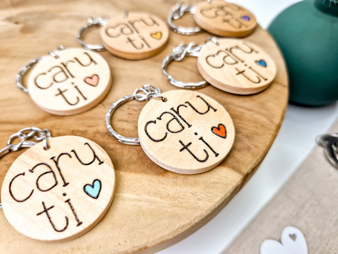 Welsh 'Caru Ti' Love You Keyring