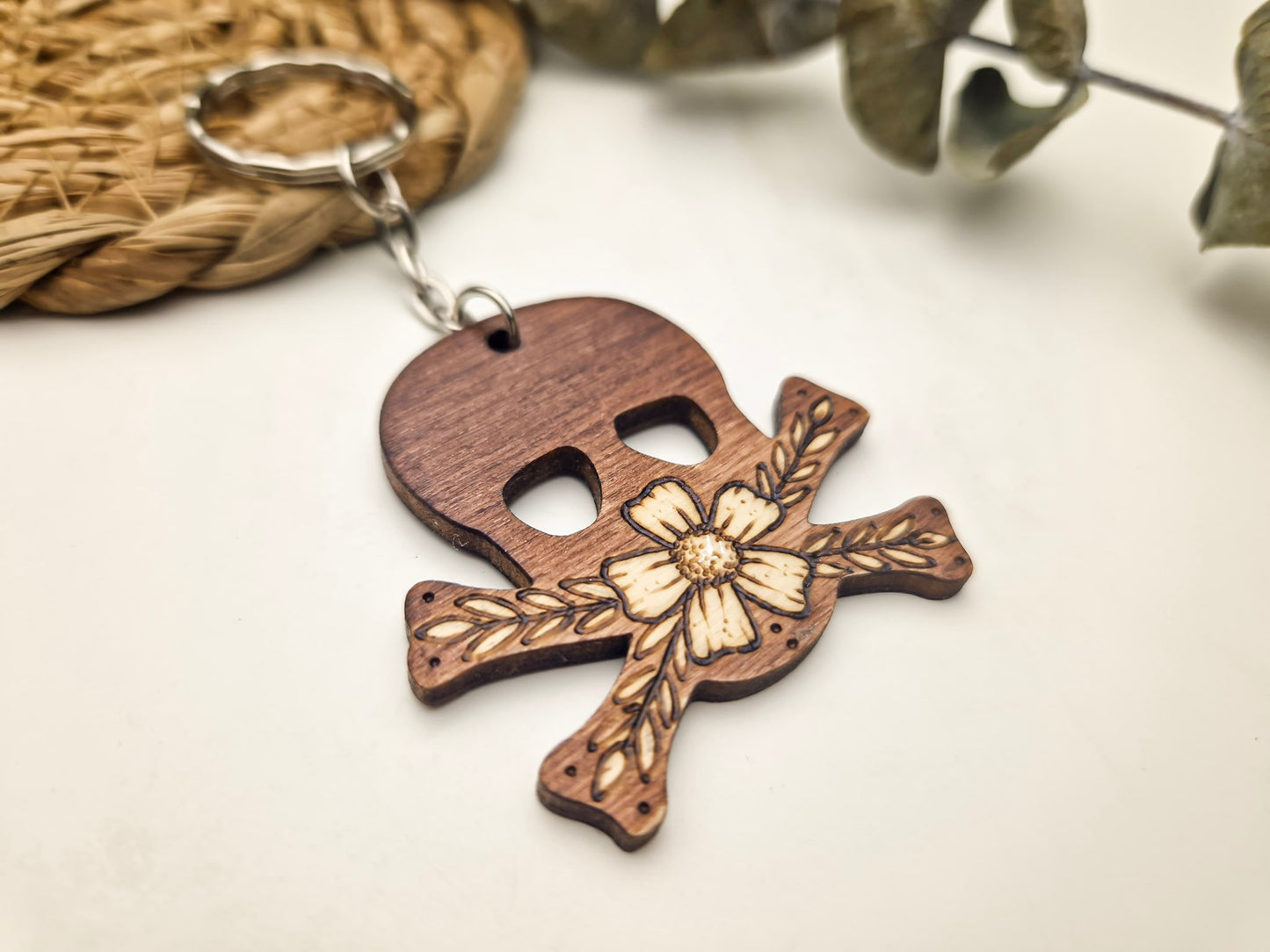 Skull & Crossbones Keyring