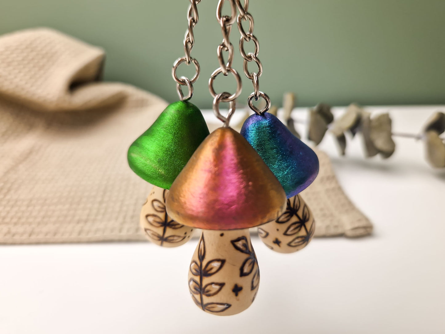 Mushroom Keyring