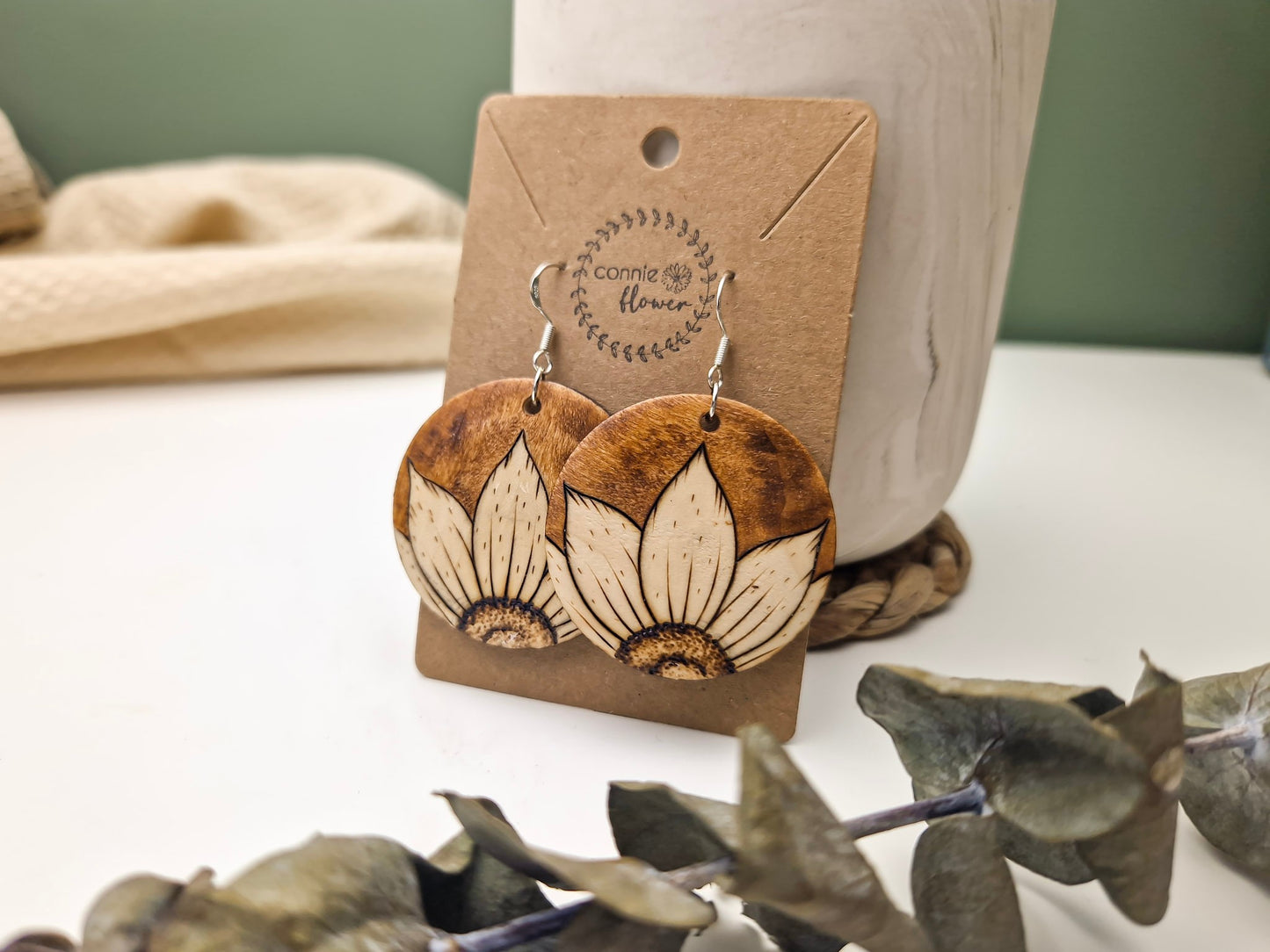 Sunflower Petal Earrings (Large)