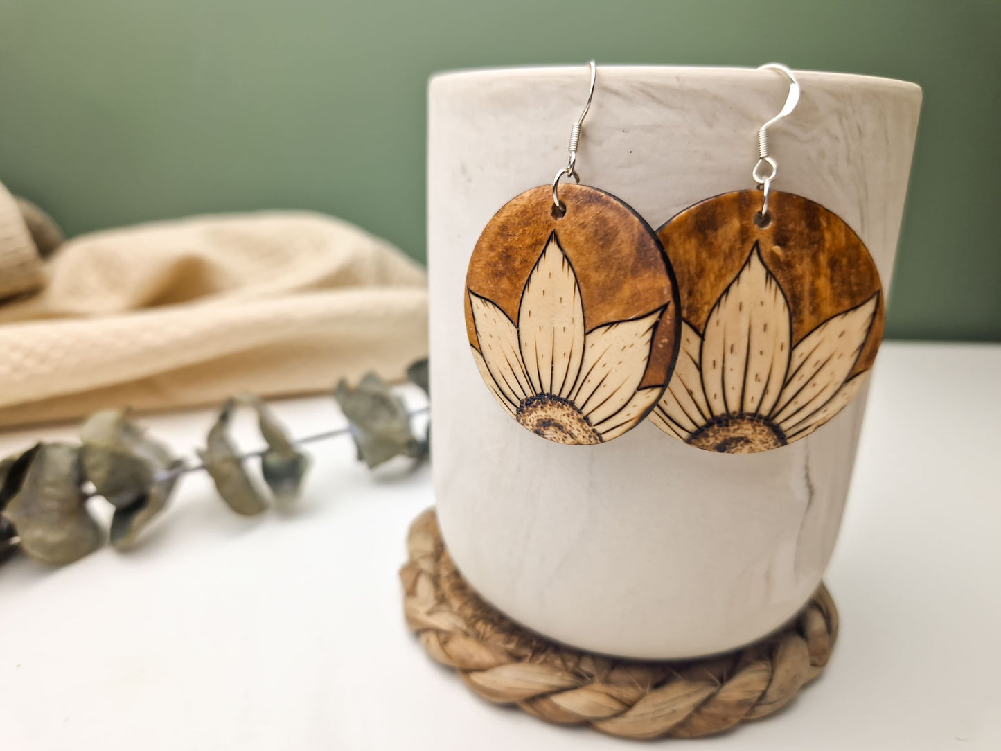 Sunflower Petal Earrings (Large)