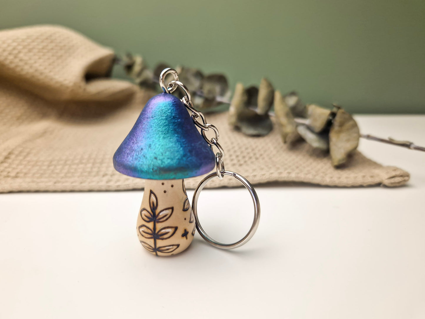 Mushroom Keyring