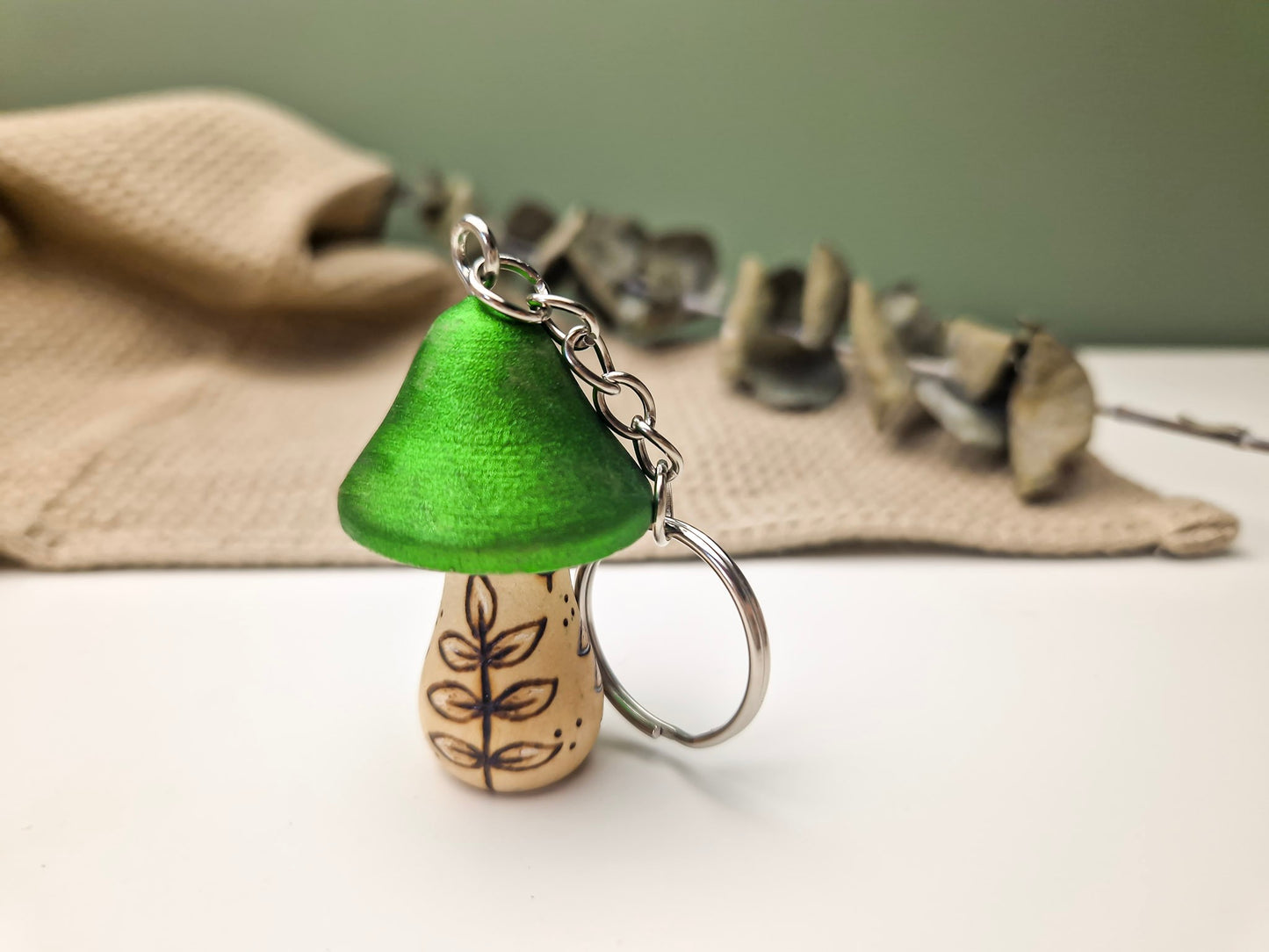 Mushroom Keyring