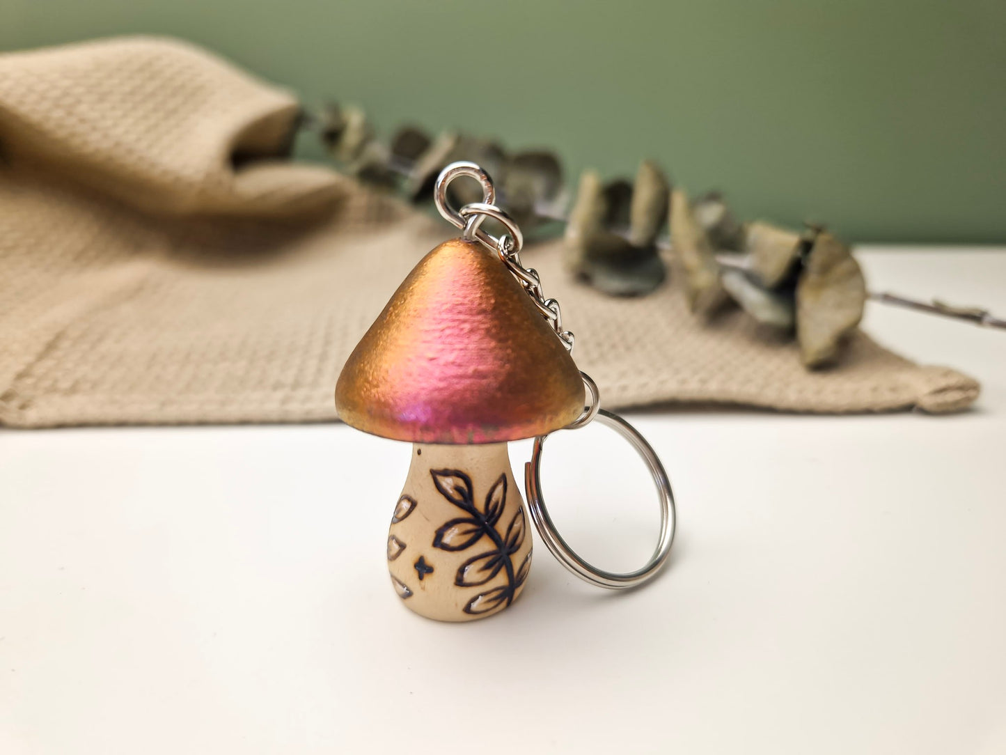Mushroom Keyring