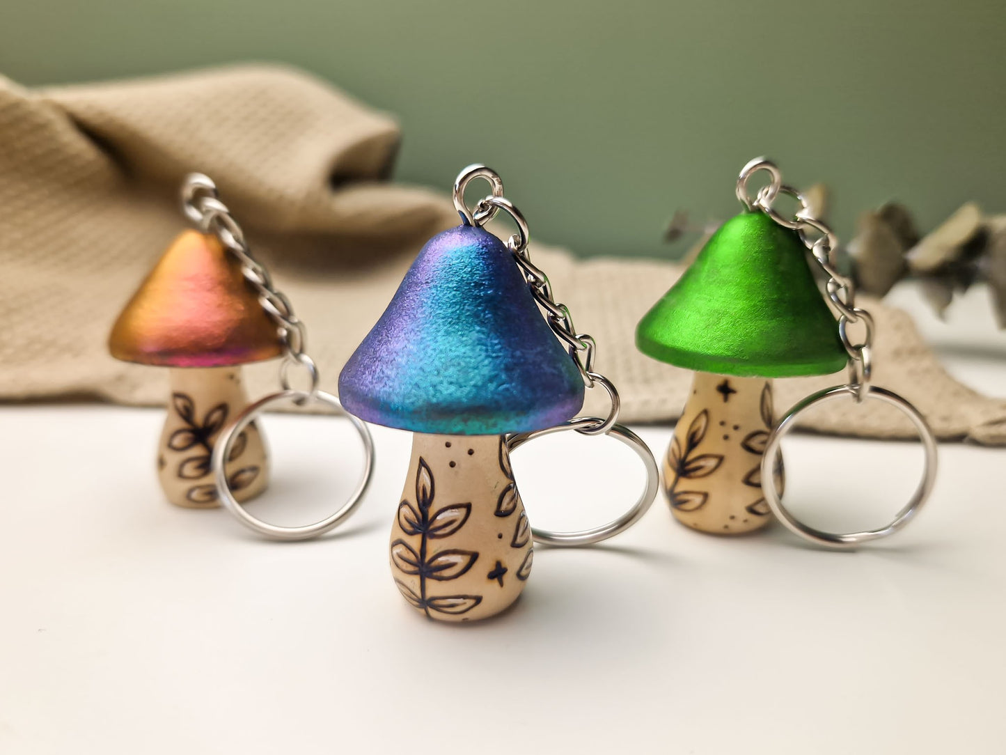 Mushroom Keyring