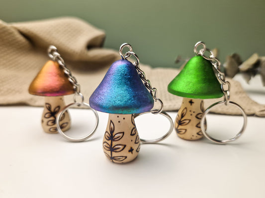 Mushroom Keyring