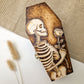 Skeleton and Rose Coffin Box