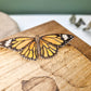 Skull with Butterfly Wooden Box