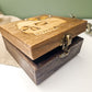 Skull with Butterfly Wooden Box