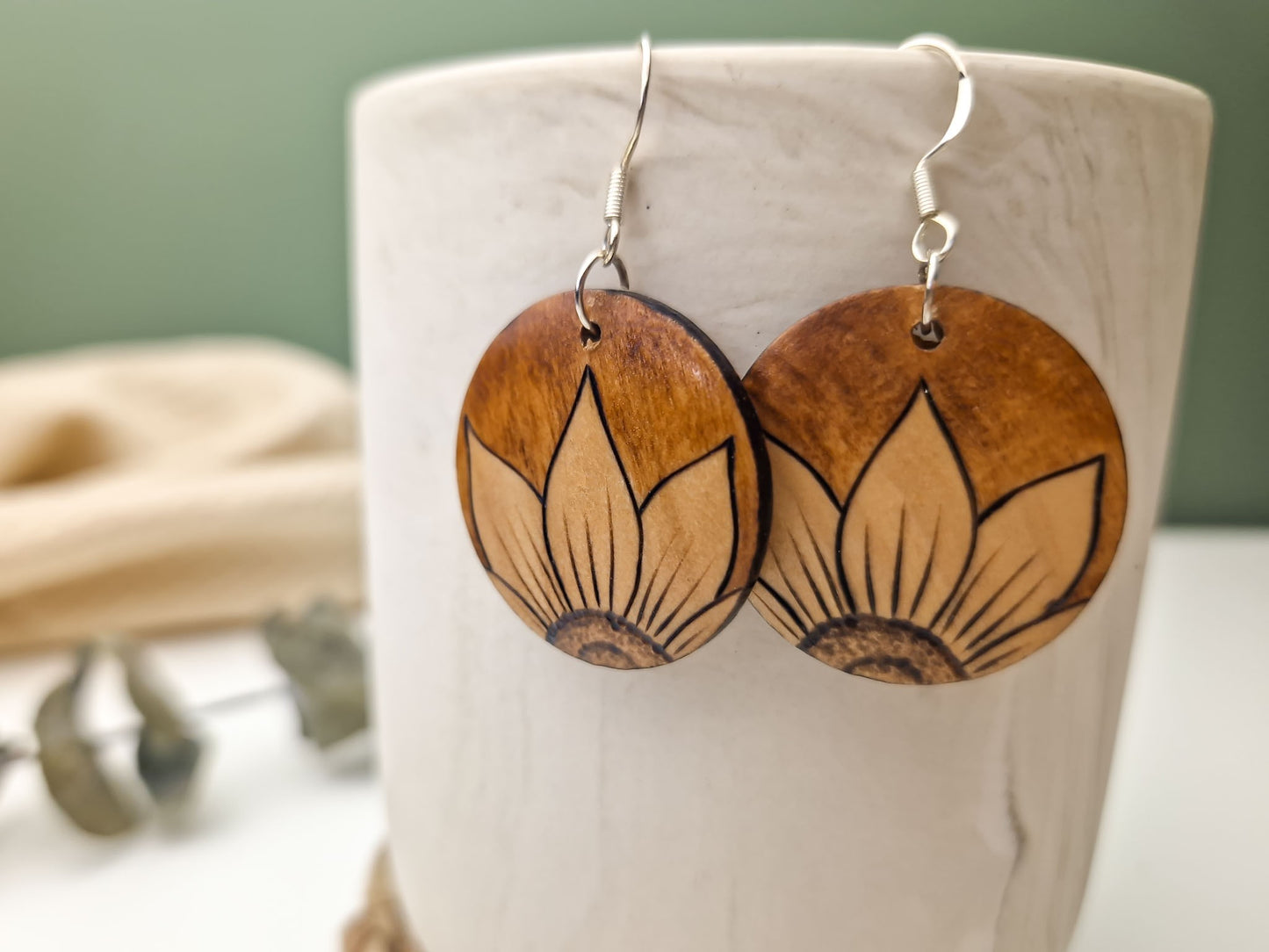 Sunflower Petal Earrings (Small)