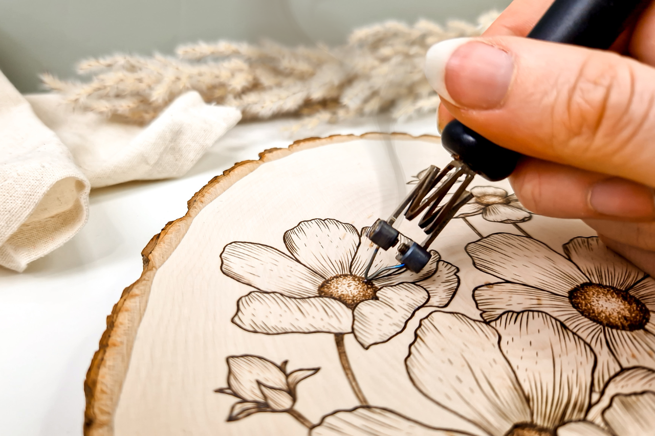 How to transfer text to wood for Pyrography – connieflowerart