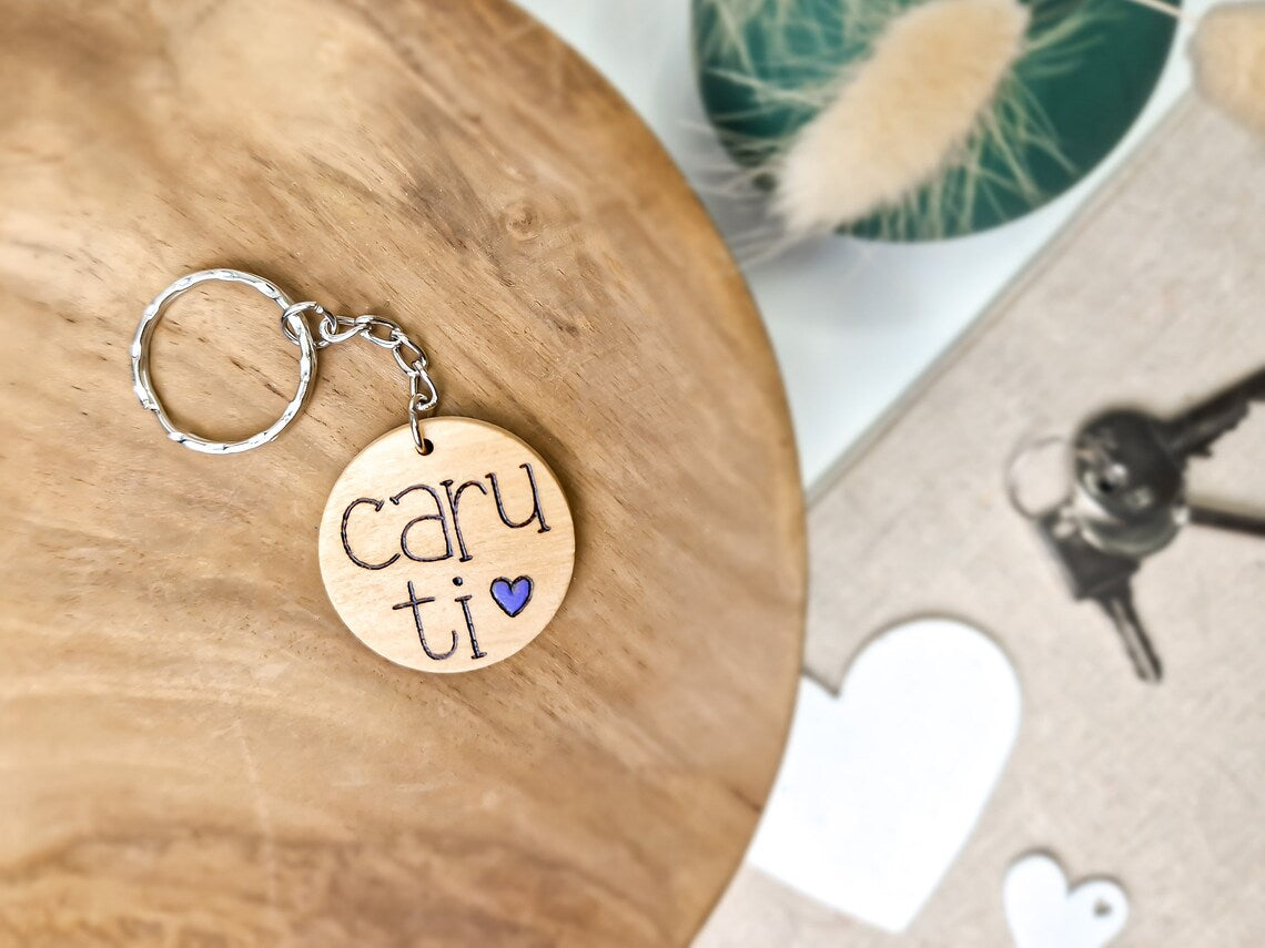 Welsh 'Caru Ti' Love You Keyring